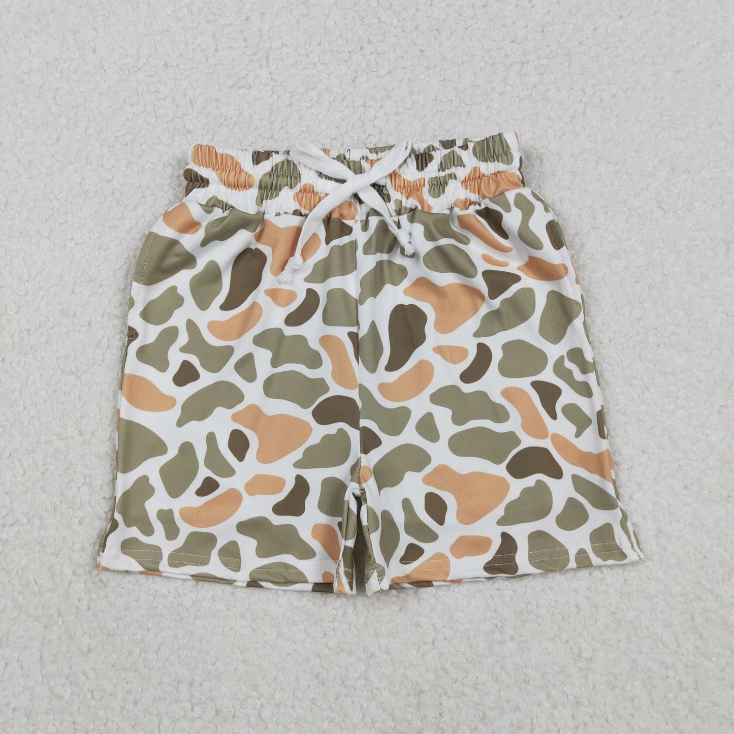 Sibling 10 Colors Baby Boys Southern Camo Pockets Shorts Bottoms(longer)