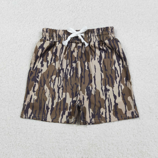 SS0731 Baby Boys Southern Olive Camo Pockets Shorts Bottom