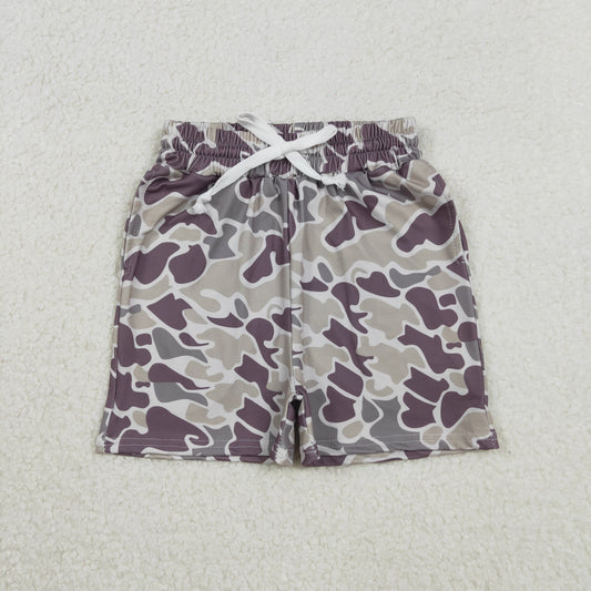SS0733 Baby Boys Southern Grey Camo Pockets Shorts Bottom