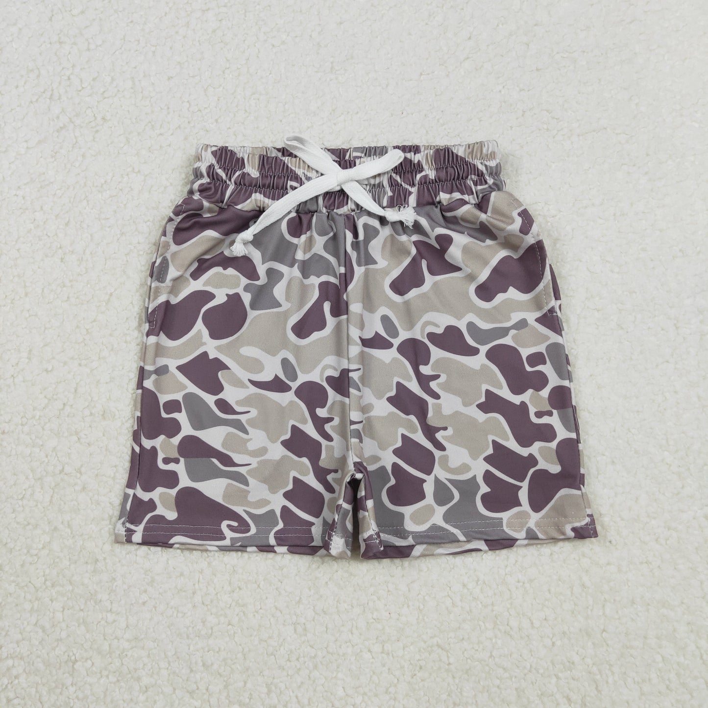 Sibling 10 Colors Baby Boys Southern Camo Pockets Shorts Bottoms(longer)