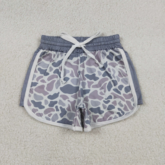 SS0740 Baby Girls Southern Light Grey Camo Shorts Bottom
