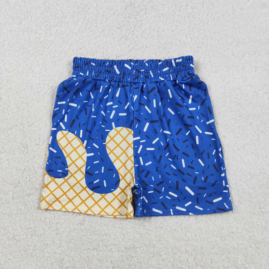 SS0775 Baby Boys Hot Blue Sprinkles Drip Team Pockets Shorts Bottom