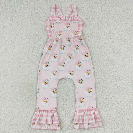 Santa Claus baby girls pink jumpsuits christmas rompers SR0101