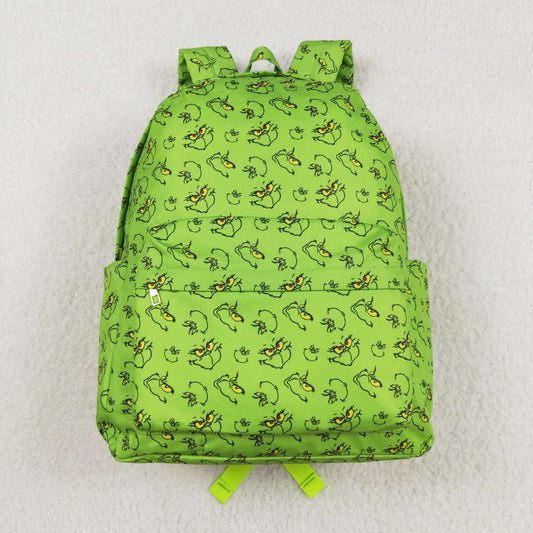 BA0119 Kids christmas green backpack