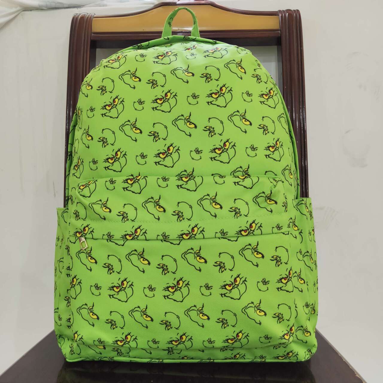 BA0119 Kids christmas green backpack