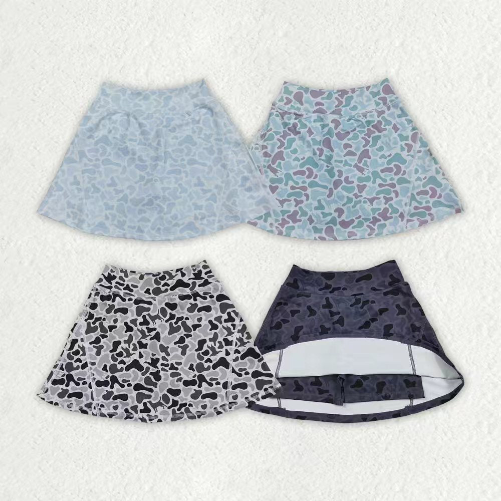 Sibling Baby Girls Western Ducks Camo Yoga Skorts Bottom