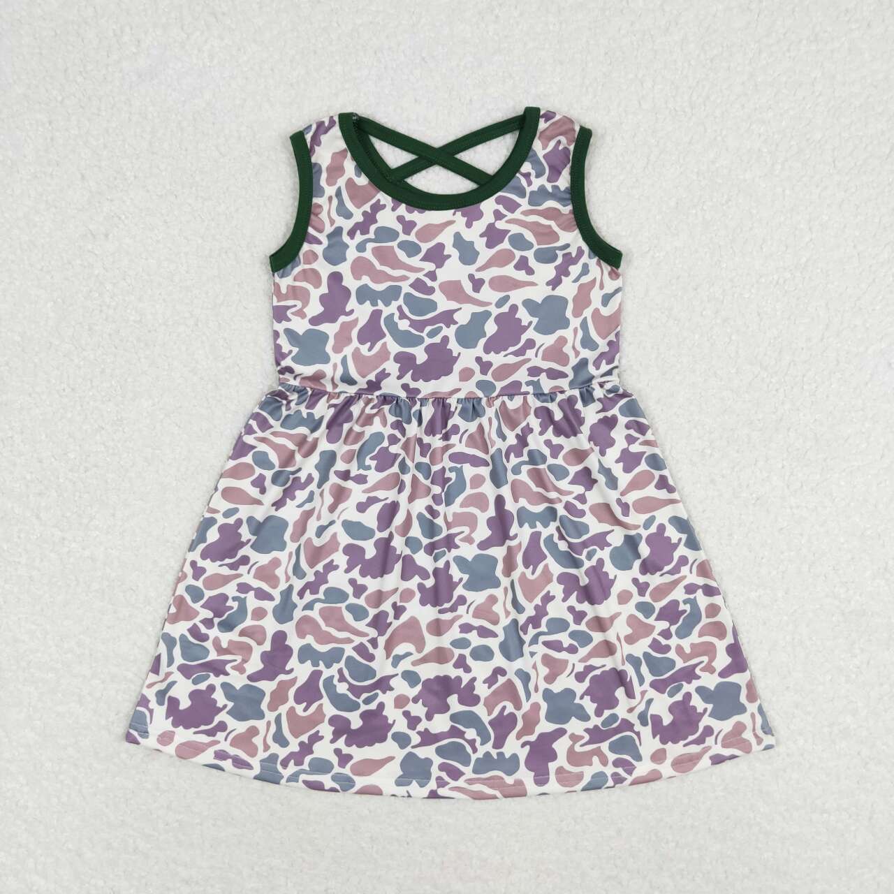 GSD1042  toddler clothes camouflage baby girl summer dress