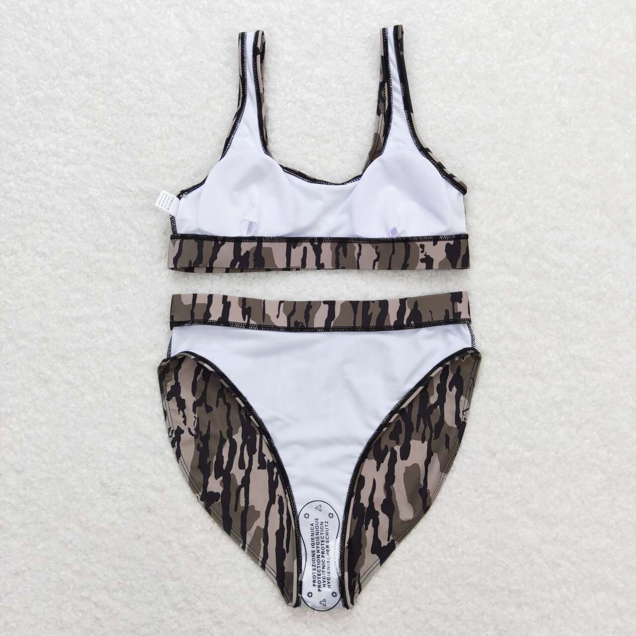 S0322 adult clothes Adult mom green camouflage print Summer Swimsuit adult bikini