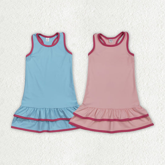 Sibling Baby Girls Sleeveless Yoga Knee Length Dresses