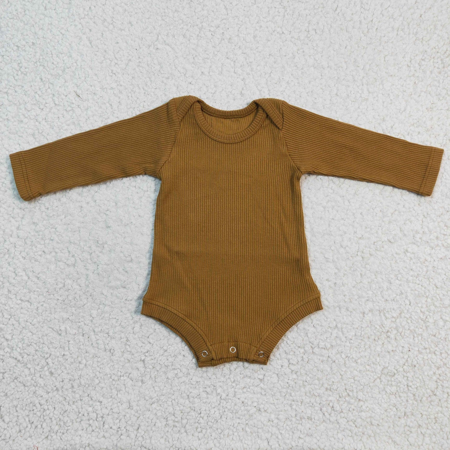 Brown stripe kids Long Sleeve romper