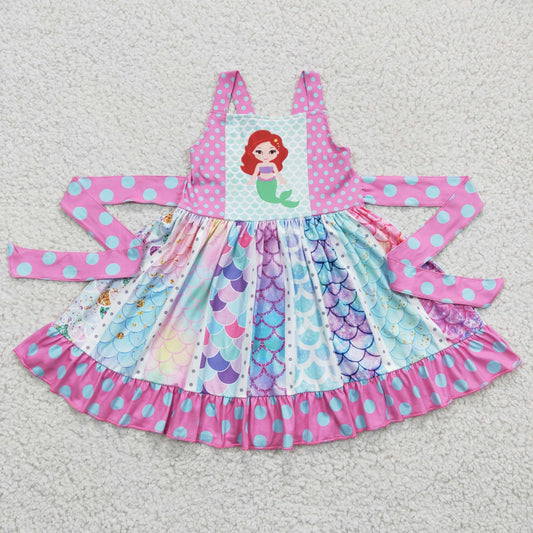 Cartoon Mermaid sleeveless Dress C1-8