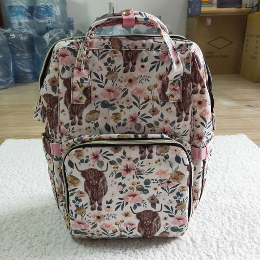 Highland  cow print Backpack