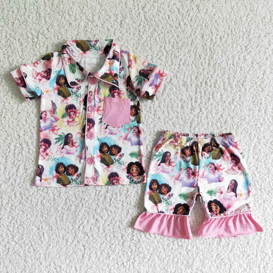 girls encanto summer pajamas sets GSSO0024