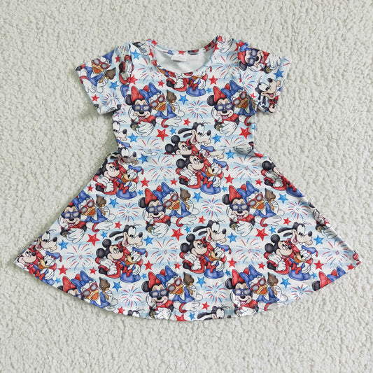 4th of July short sleeve Dresses