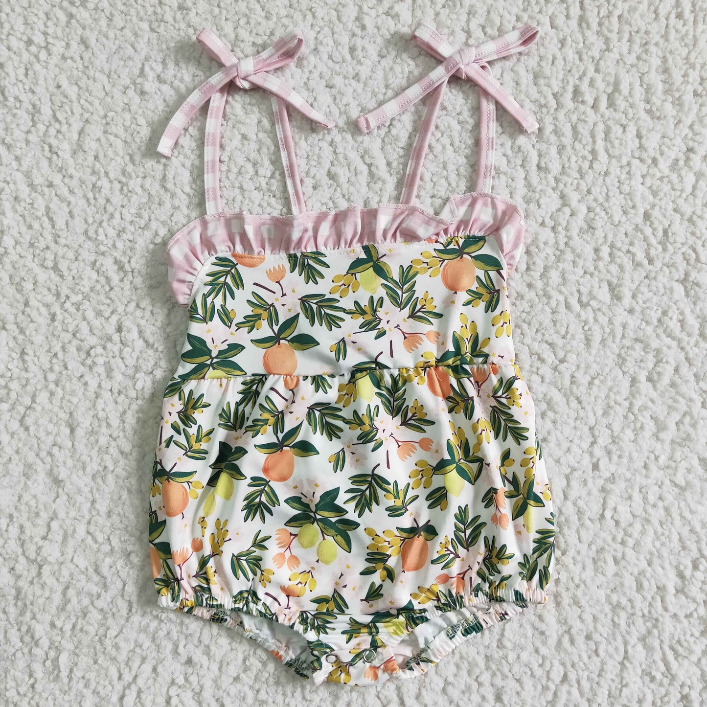 Spaghetti Strap lemon romper