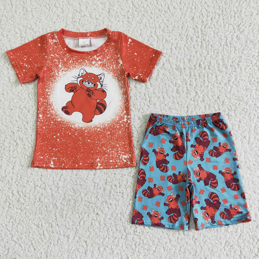 Cartoon T-shirt boy Shorts Set