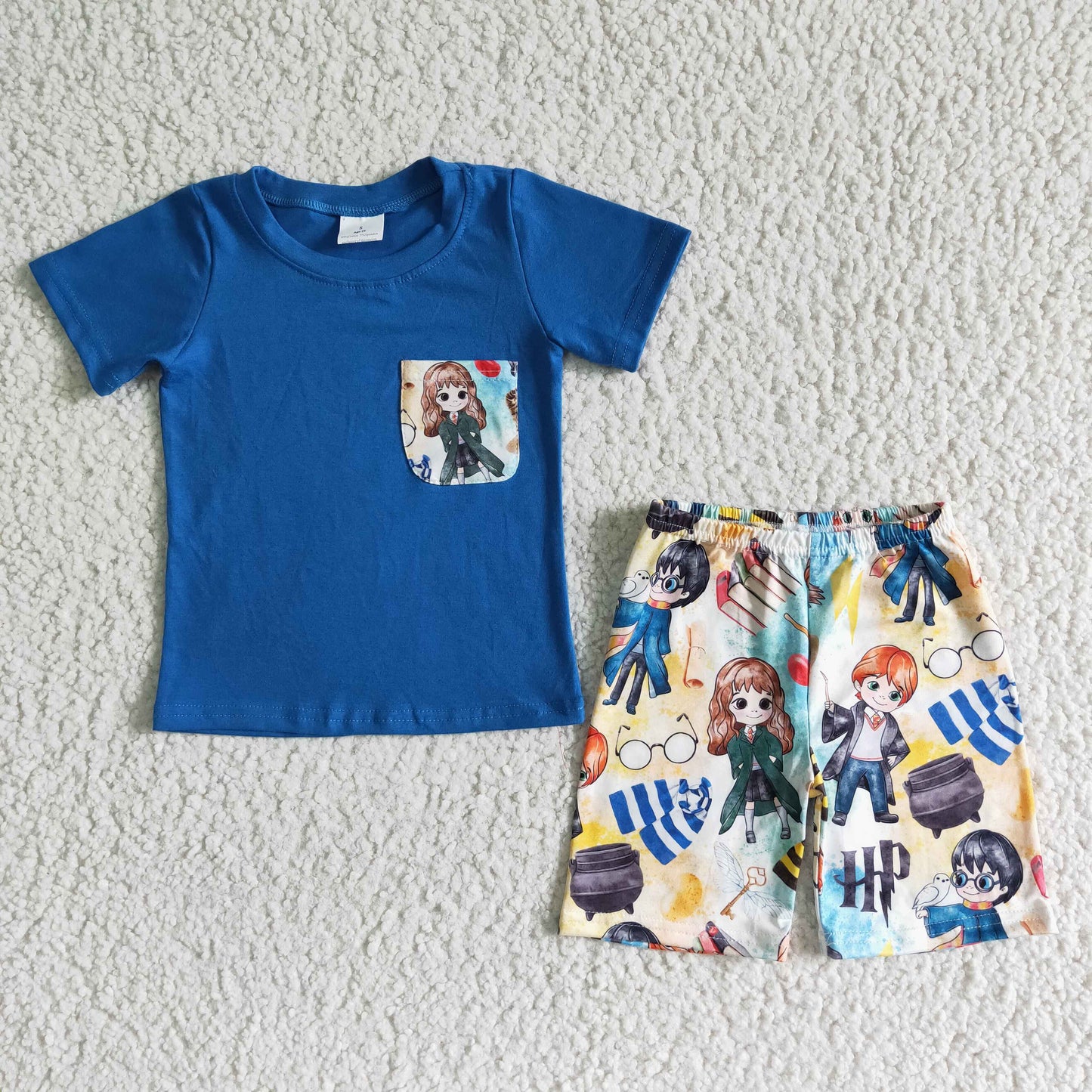 HARRY Potter blue T-shirt boy Shorts Set