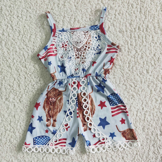 4th of July heifer lace jumpsuit SR0053