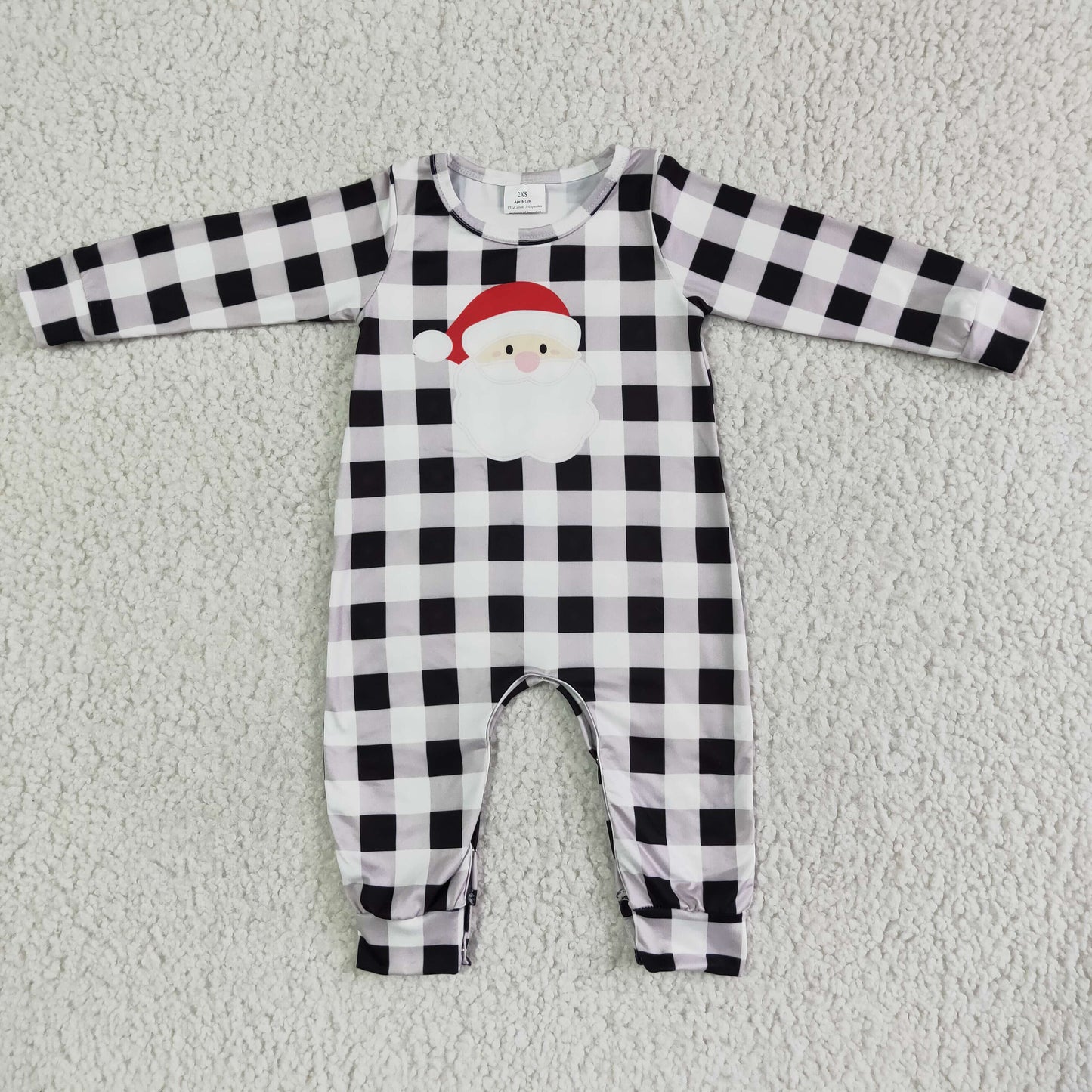 6 A19-25 baby boy Chriatmas santa romper-promotion 2023.10.30