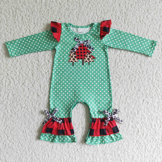 Chriatmas Tree Girl  romper