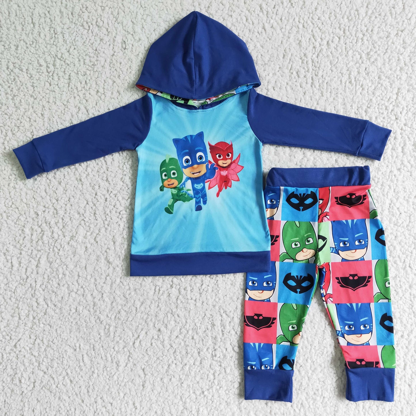 6 A9-19 baby boy Cartoon Long sleeve hoodie Top Legging  pants set-promotion 2023.10.9