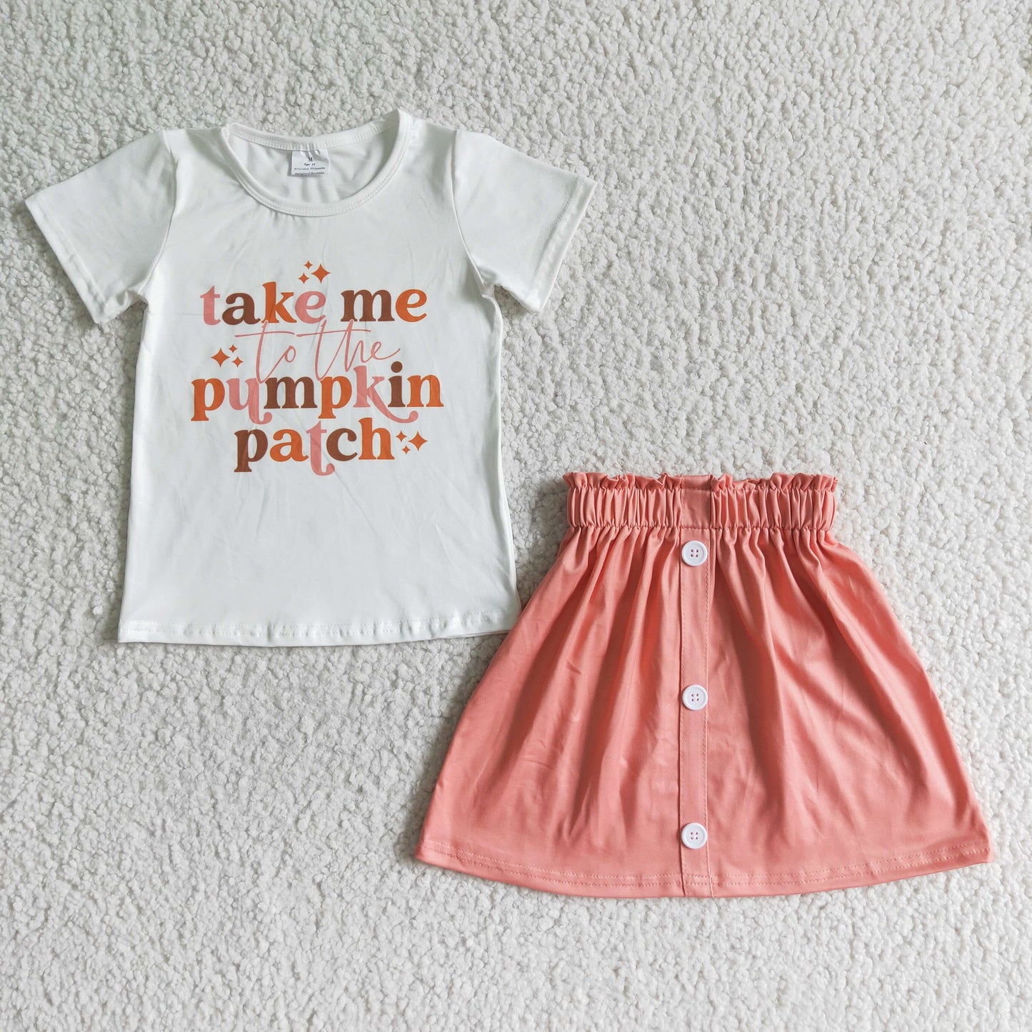 Take me to the pumpkin patch T-shirt skirt sets GSD0109