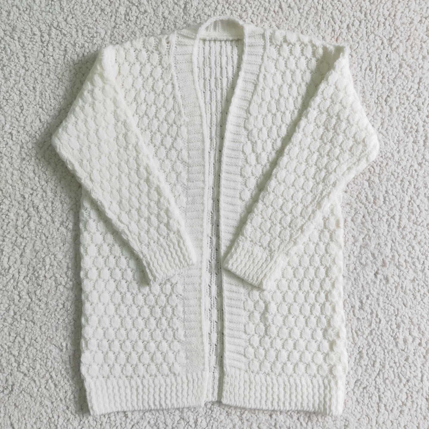 White Sweater Cardigan