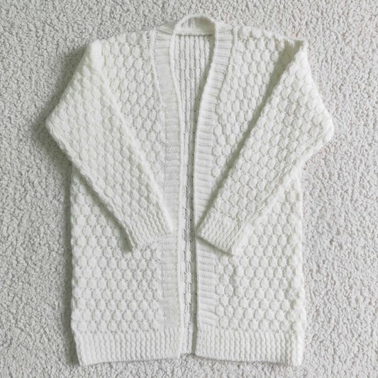 White Sweater Cardigan
