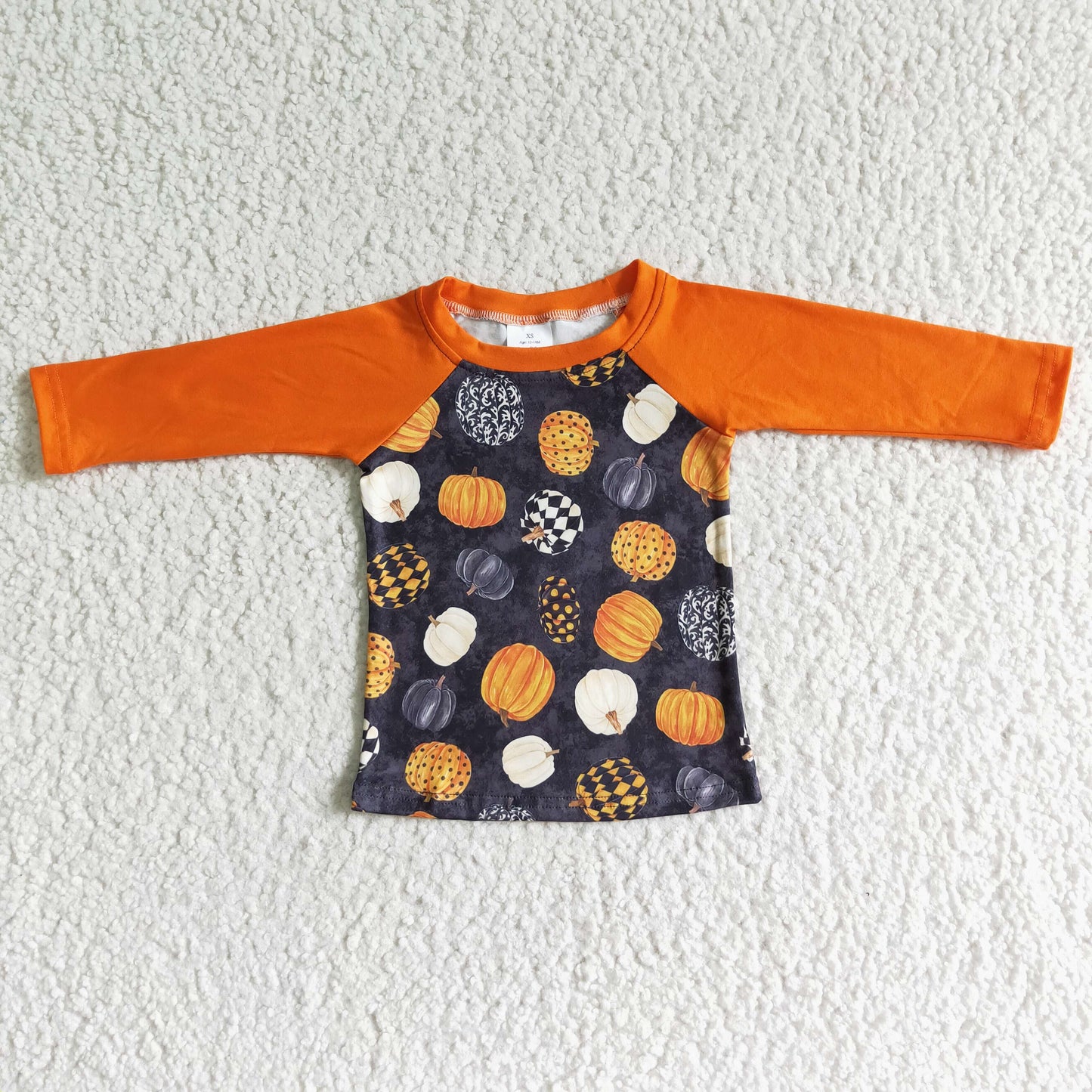 boys Pumpkin Long sleeve T-shirt BT0024