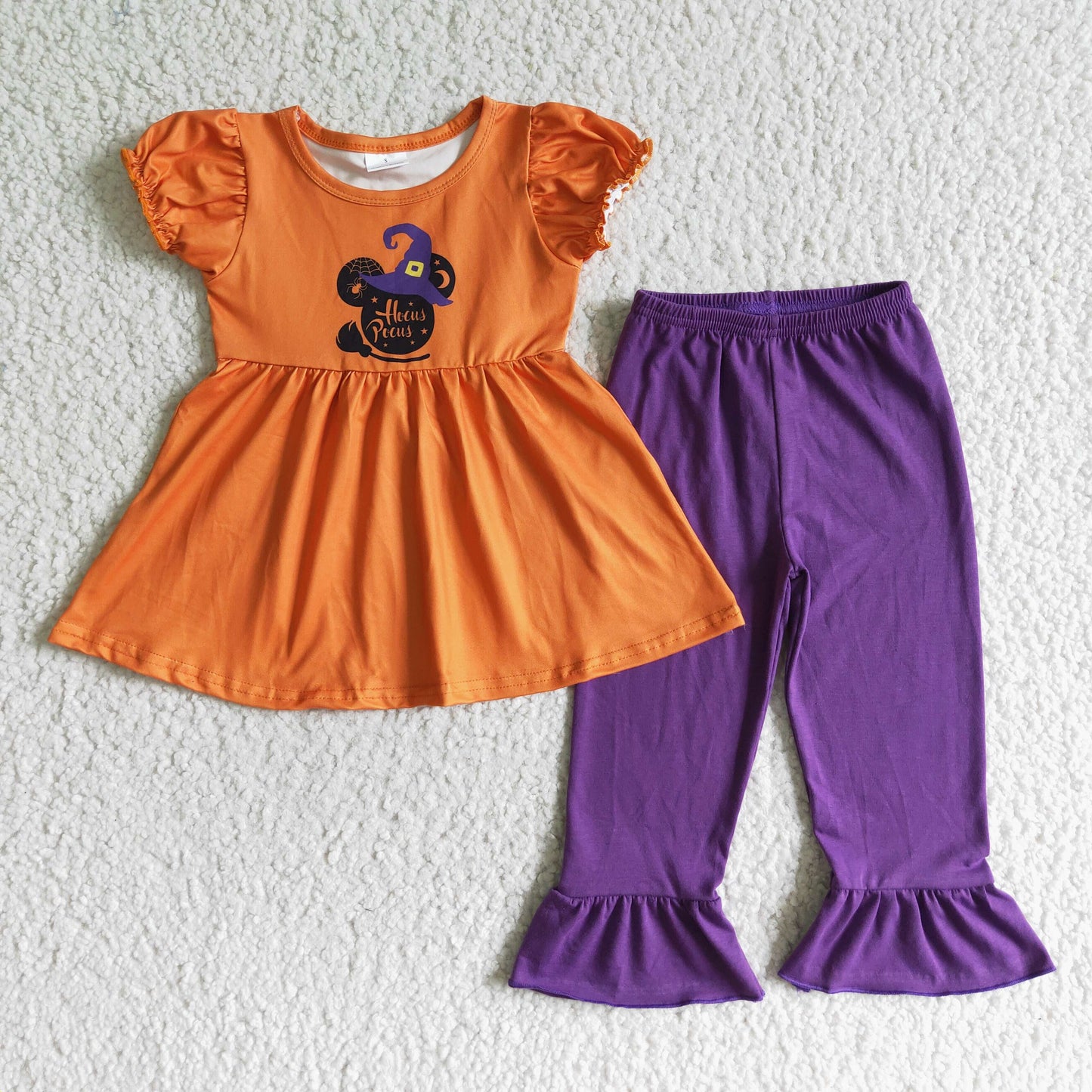 Halloween pumpkin Top purple leggings sets GSPO0117