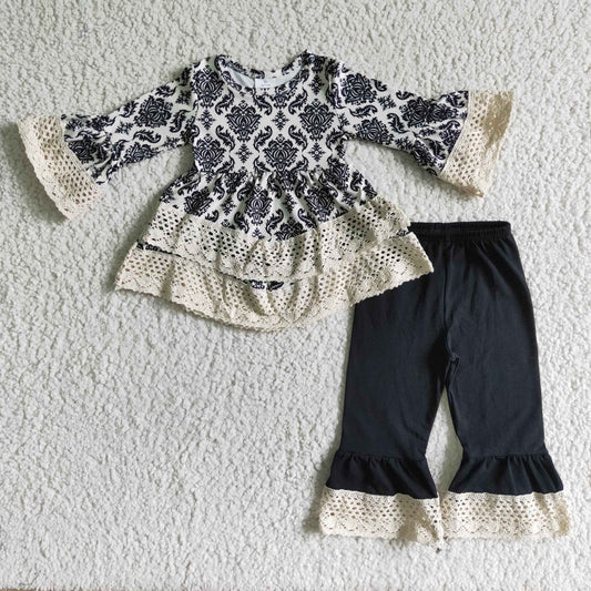 6 A11-16 baby girl Lace Tunic Pants Set-promotion 2023.12.23