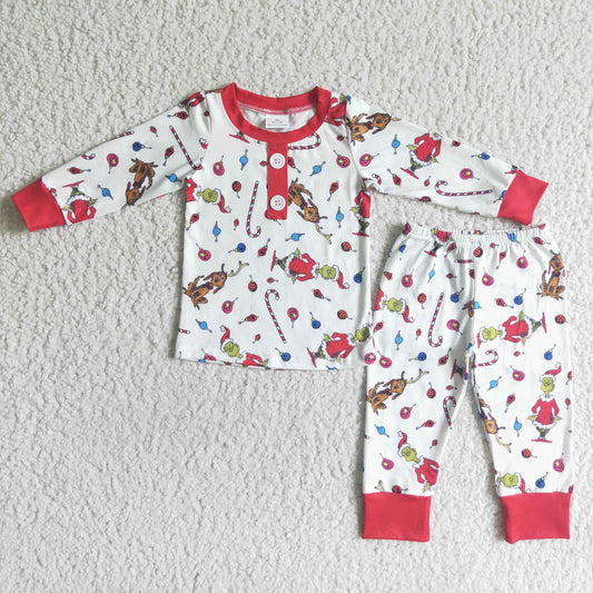 boys christmas Cartoon pajamas set BLP0028