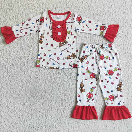 Christmas girl pjs set GLP0087