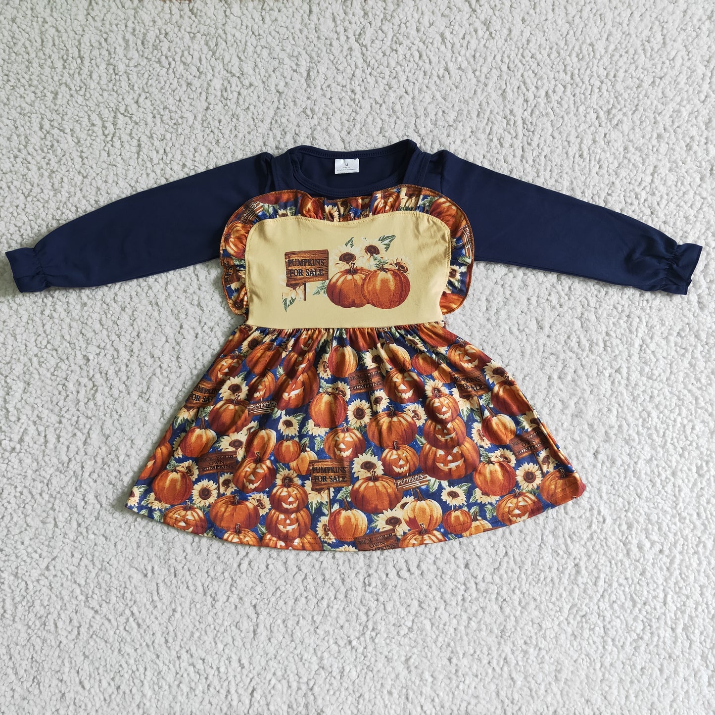 Halloween Pumpkin suspender dress with tops GLD0031