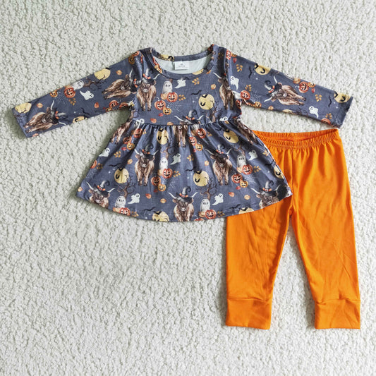 Halloween Tunic Top Legging long Pants Outfit