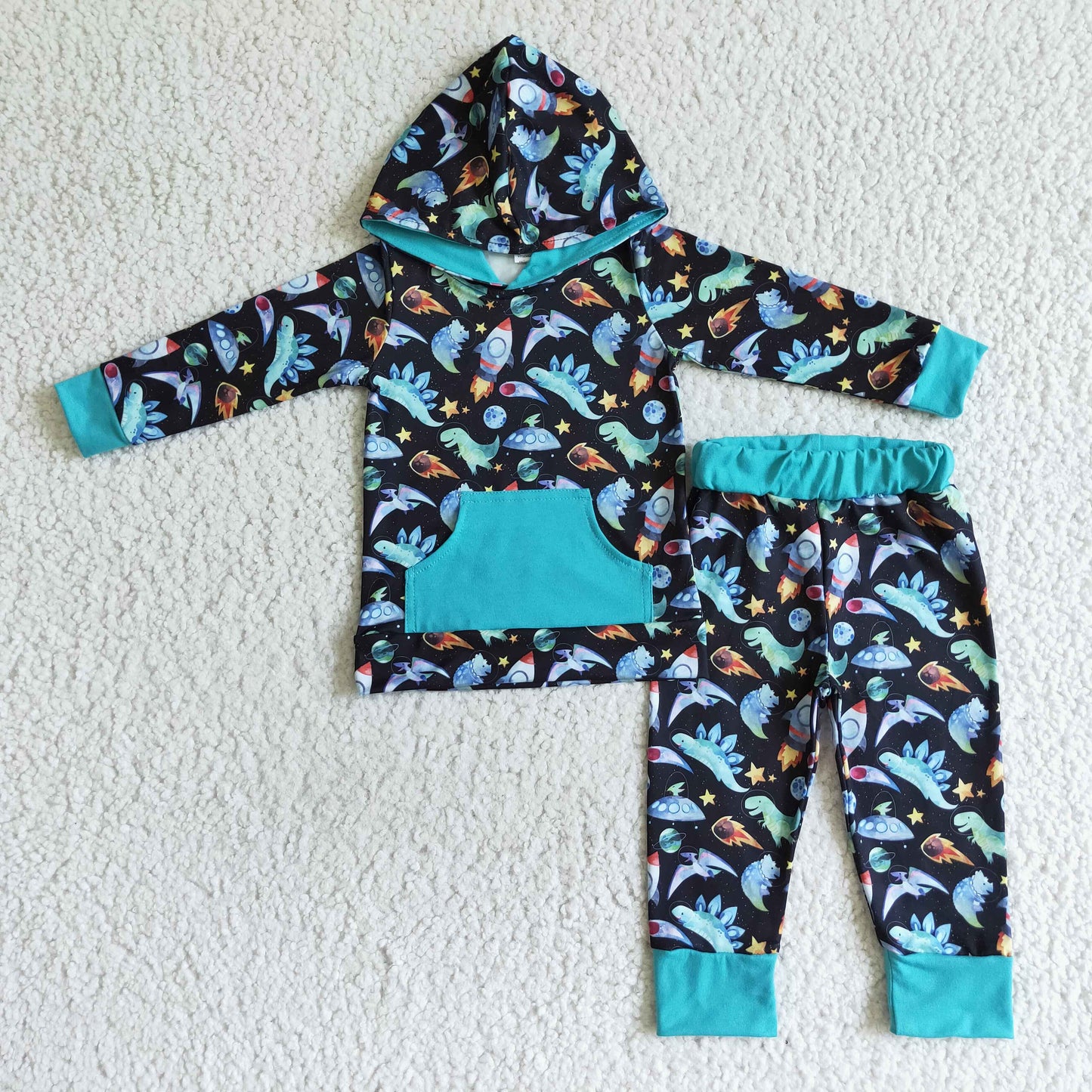 BLP0055 Baby boy Cartoon Hoodie Top long Pants Outfit-promotion 2023.12.16