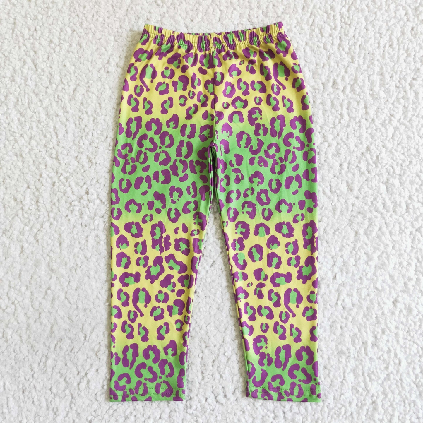 Leopard Green Long Pants P0013