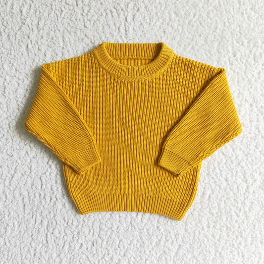 Yellow  Long sleeve sweater