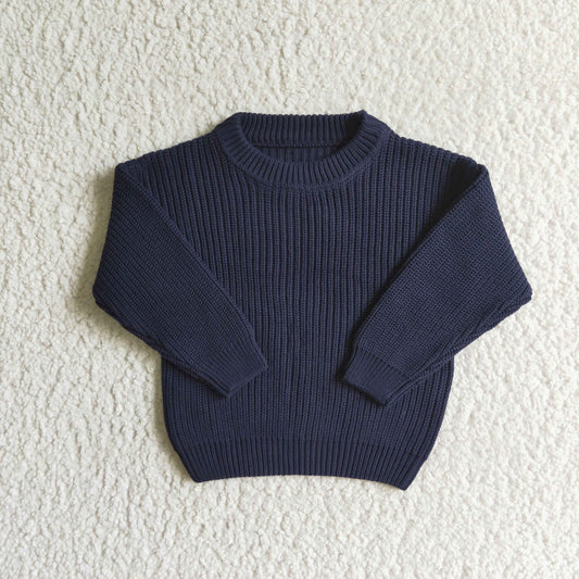 Dark blue Long sleeve sweater