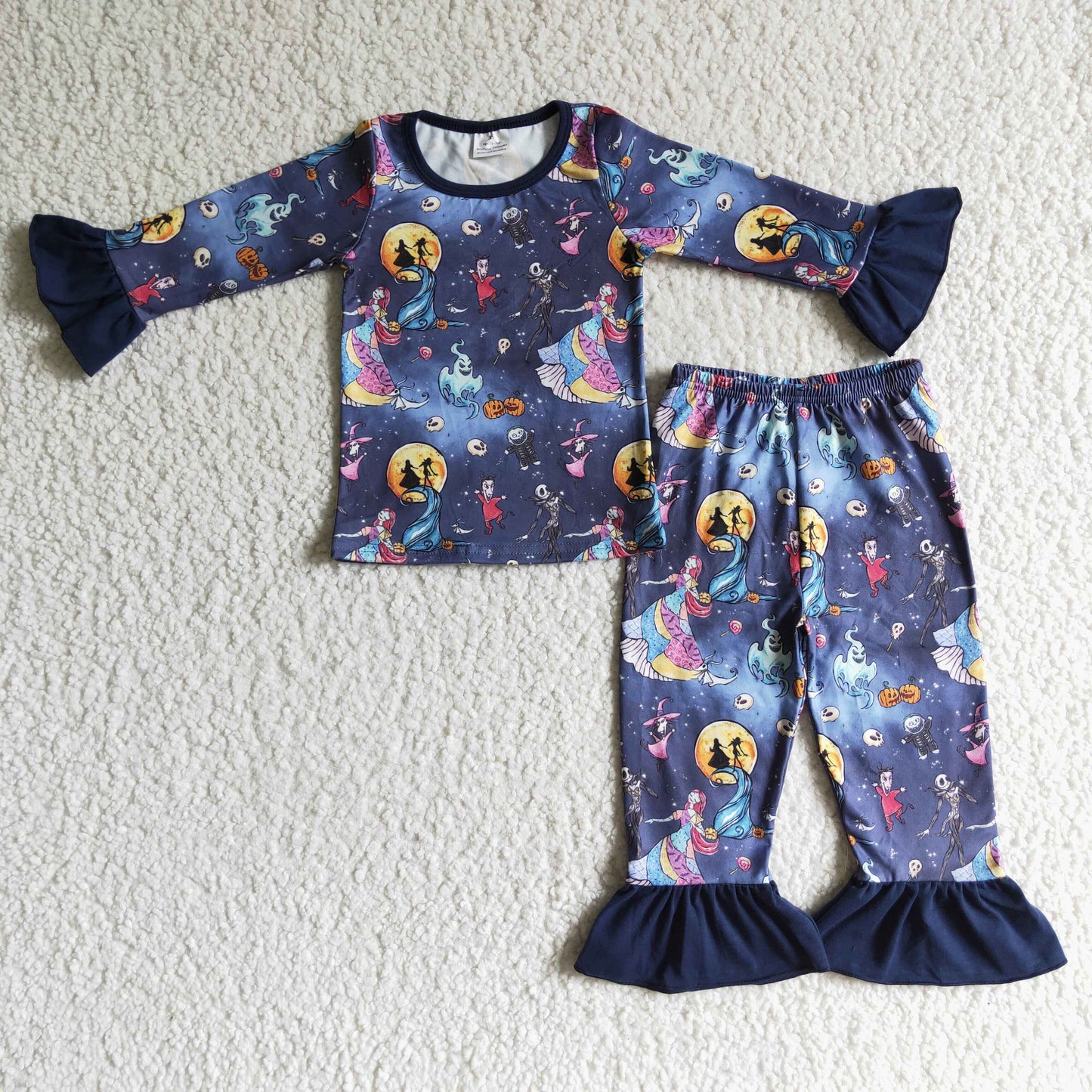 girls Halloween pajamas set GLP0073