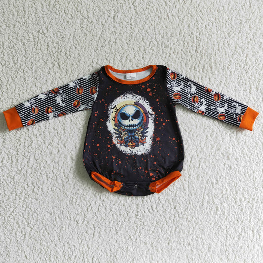 Halloween Skull Long Sleeve romper LR0144