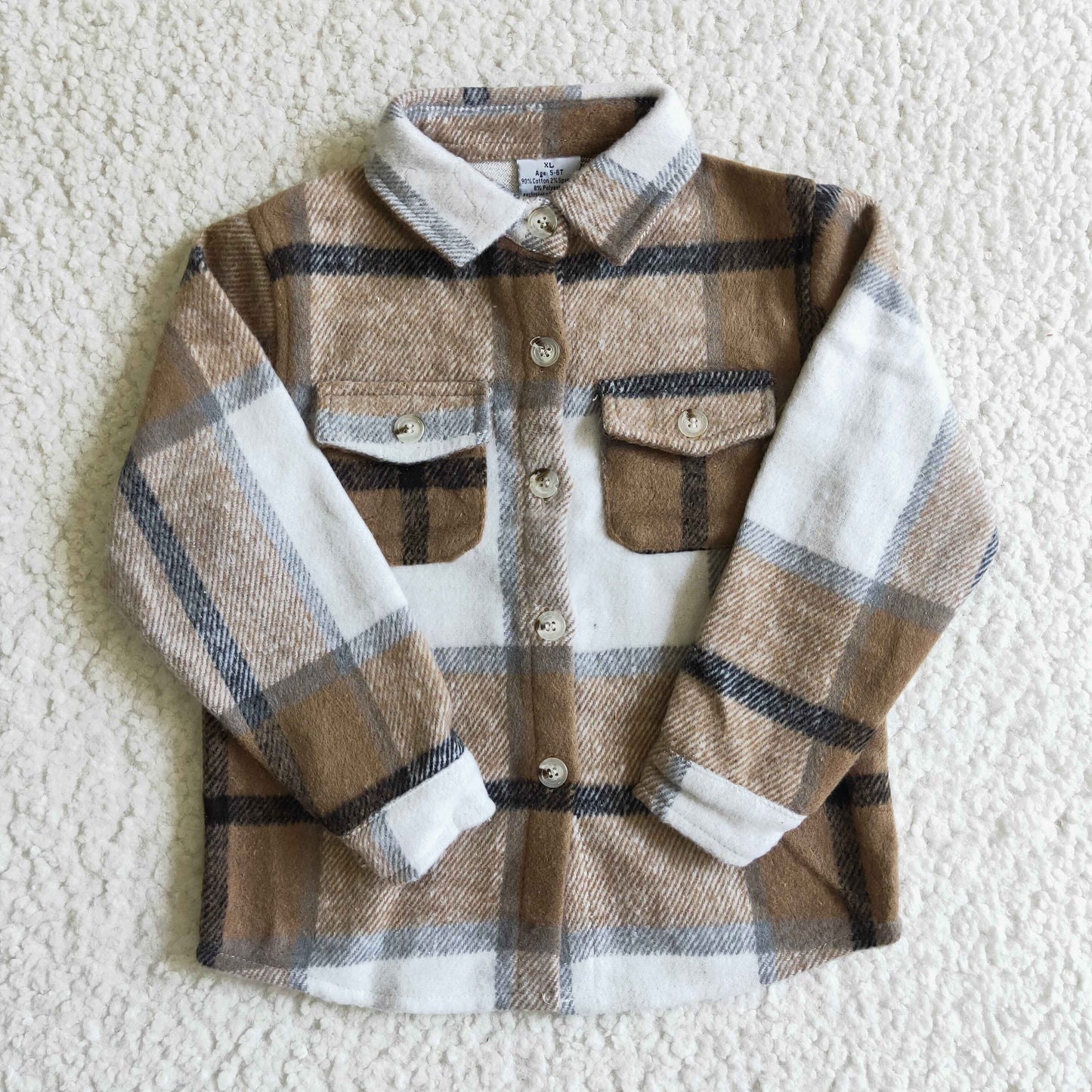 Brown Plaid T-shirt