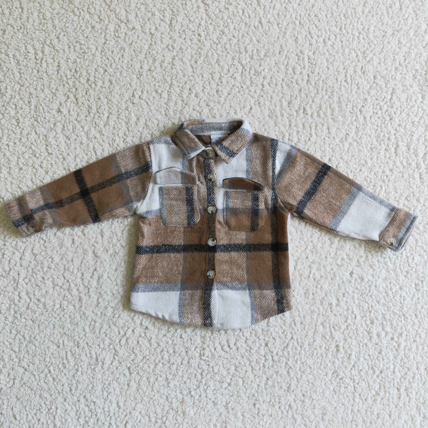 Brown Plaid T-shirt