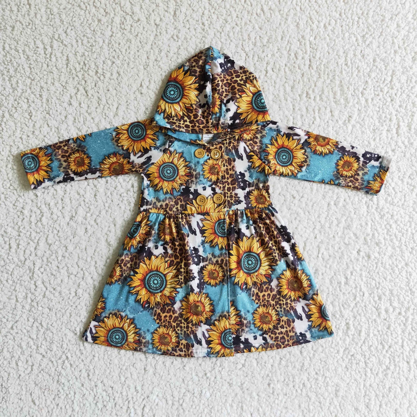 Sunflower Long Sleeve Hoodie coat