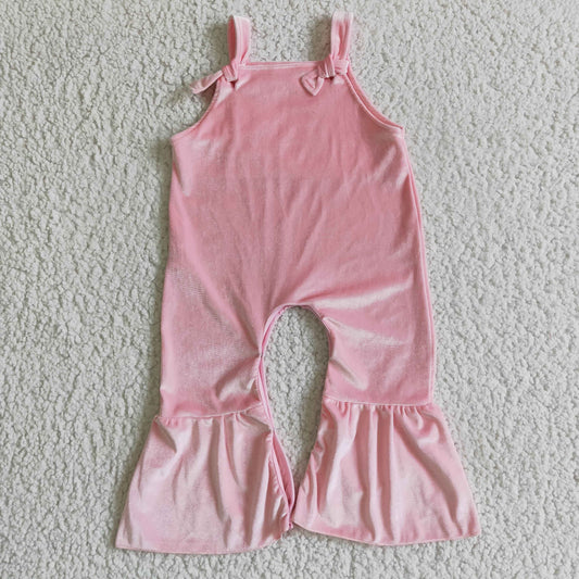 Pink Velvet Romper