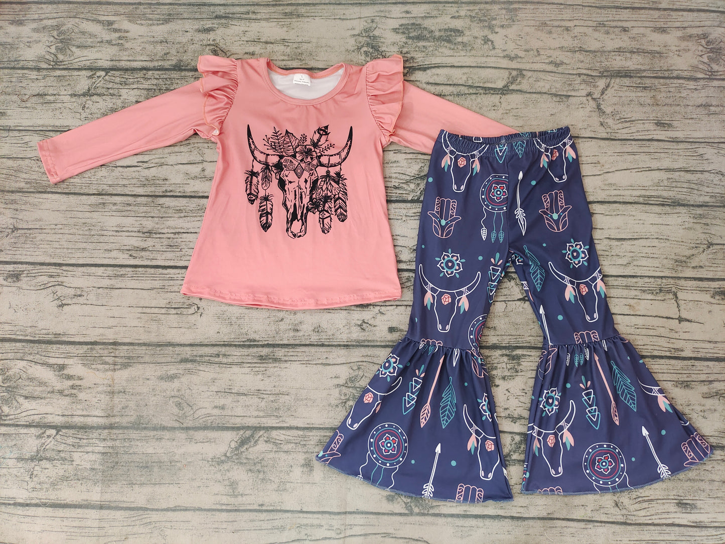 Heifer bell bottoms pants set-preorder