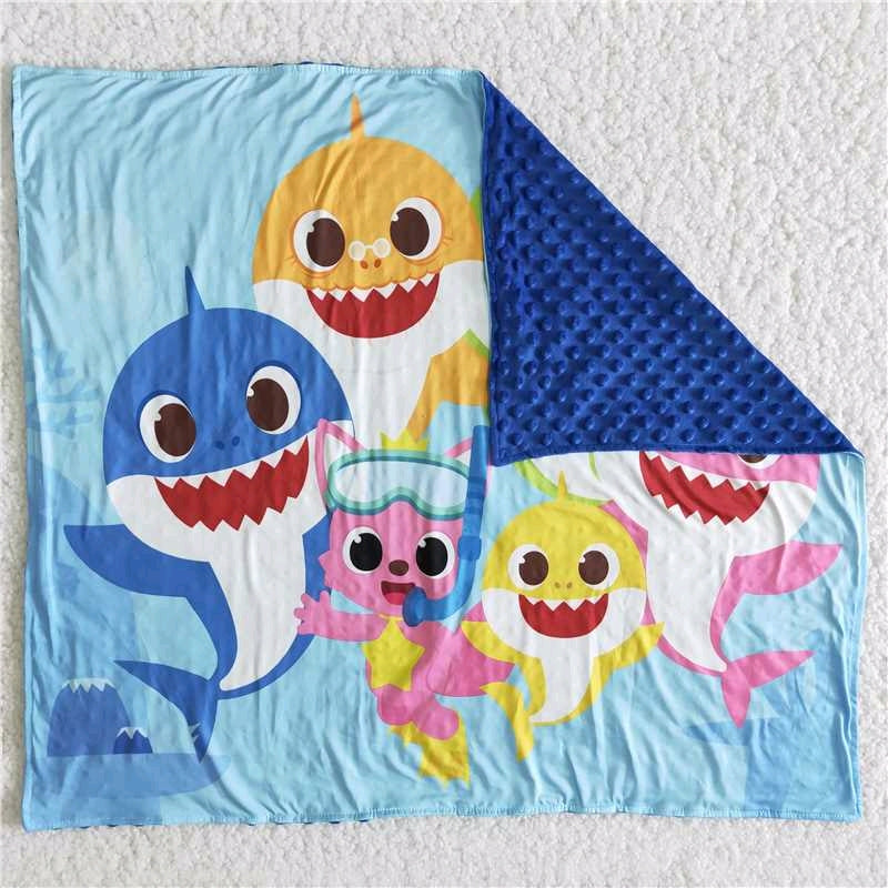 baby shark child blanket