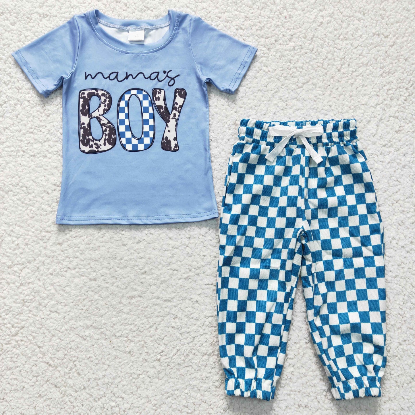 Mama's boy  short sleeve Shirt long Pants Set