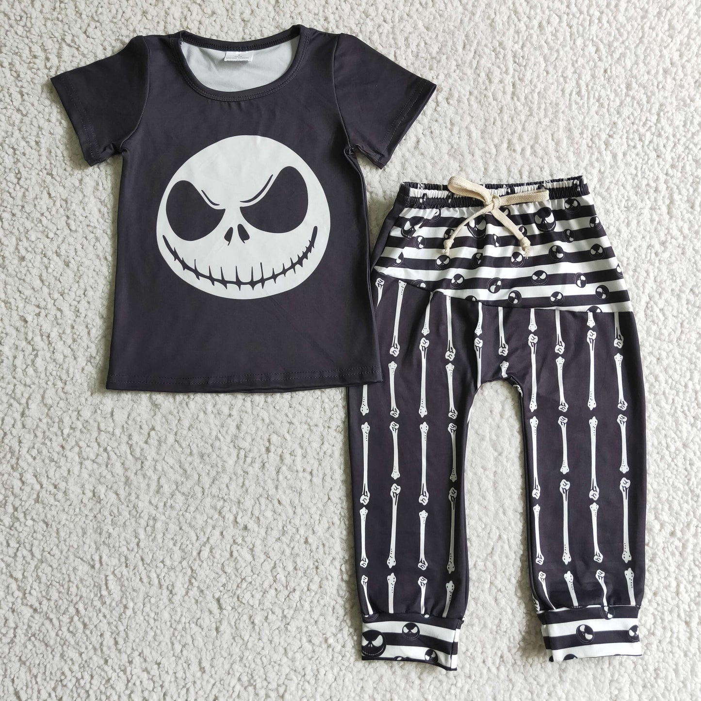 Halloween ghost boy long pants set