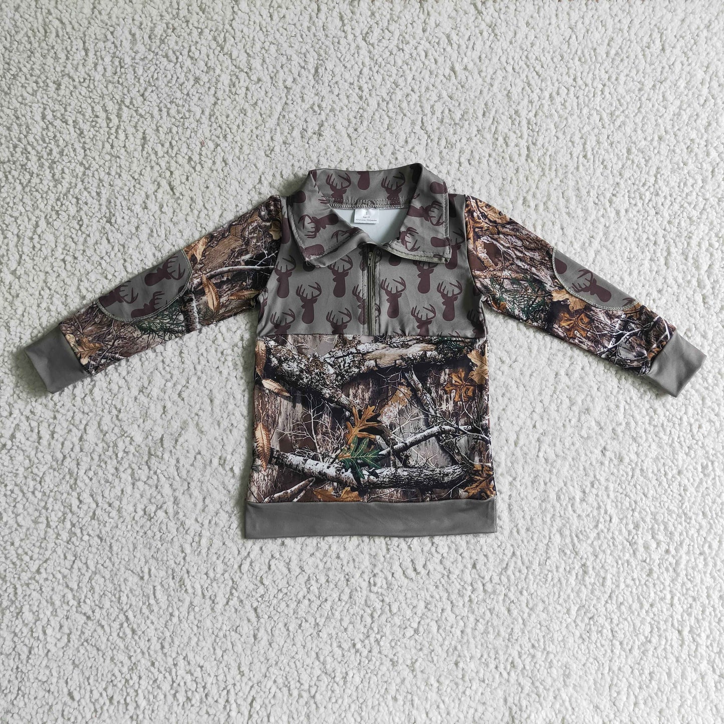 Western camo elk  pullover